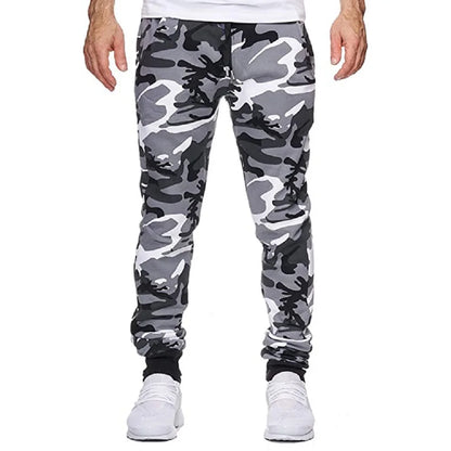 Nouveau pantalon de jogging homme automne-hiver 2025 – Décontracté, camouflage ou uni, avec cordon à la taille, grande taille, idéal pour le sport ou les loisirs