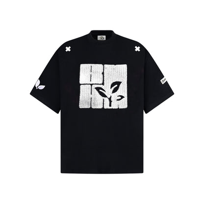 T-shirt homme à manches courtes pour l'été, avec broderie machine et design tendance